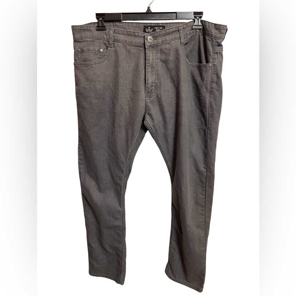 Public Record Mens Denim Slim‎ Fit Jeans Gray Size 40/32